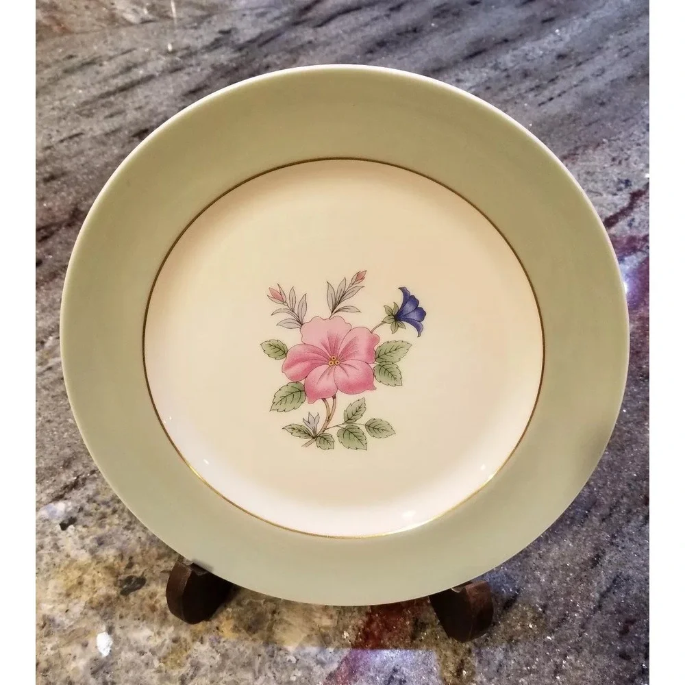 VINTAGE RARE LENOX 9'' ACCENT Floral Pattern/ Dinner Plates Set of 12